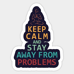 Keep Calm Parody Art Design Sticker
